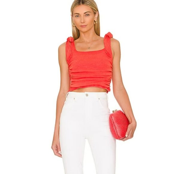 NWT Free People Boulevard Tank in Guava Berry size XL - Picture 4 of 8